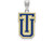 LogoArt Sterling Silver the University Of Tulsa Large Enamel Pendant Necklace SS010UTLT