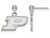 LogoArt Sterling Silver Purdue Earrings Dangle Ball SS010PUT