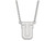 LogoArt Sterling Silver the University Of Tulsa Large Pendant Necklace SS009UTL18T