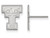 LogoArt Sterling Silver Texas Tech University Small Post Earrings SS009TXTT