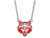 LogoArt Sterling Silver Arkansas State Unviersity Enamel Large Pendant Necklace SS009ASU18T