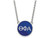 LogoArt Sterling Silver Theta Phi Alpha Small Enameled Pendant Necklace with 18 Inch SS030TPA18T