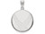 Logoart Sterling Silver U.s. Air Force Academy Large Disc Pendant SS032USAFT