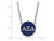 LogoArt Sterling Silver Alpha Xi Delta Small Enameled Pendant Necklace with 18 Inch SS030AXD18T