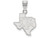 LogoArt Sterling Silver Texas Aandm University Medium Pendant Necklace SS042TAMT