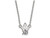 LogoArt Sterling Silver Alpha Phi Extra Small Pendant Necklace with 18 Inch SS039APH18T