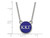 LogoArt Sterling Silver Kappa Kappa Gamma Extra Small Enameled Pendant Necklace with 18 Inch SS029KKG18T