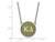 LogoArt Sterling Silver Kappa Delta Small Enameled Pendant Necklace with 18 Inch SS030KD18T