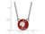 LogoArt Sterling Silver Alpha Sigma Alpha Extra Small Enameled Pendant Necklace with 18 Inch SS042ASI18T