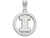 LogoArt Sterling Silver University Of Illinois Sm Pendant Necklace in Circle SS033UILT