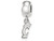 LogoArt Sterling Silver University Of Cincinnati Bead Charm Charm Xs Dangle Bead Charm SS022UCT