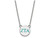 LogoArt Sterling Silver Zeta Tau Alpha Extra Small Enameled Pendant Necklace with 18 Inch SS027ZTA18T