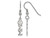 LogoArt Sterling Silver Phi Sigma Sigma Small Dangle Earrings SS026PSST