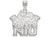 LogoArt Sterling Silver Northern Illinois University Large Pendant Necklace SS020NIUT