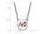 LogoArt Sterling Silver Alpha Phi Extra Small Enameled Pendant Necklace with 18 Inch SS027APH18T