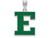 LogoArt Sterling Silver Eastern Michigan University Enamel Large Pendant Necklace SS025EMUT
