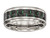 Chisel Titanium Polished Black/green Carbon Fiber Inlay Ring - TB464K125