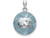 Logoart Sterling Silver Univ. Of North Carolina Domed Enameled Basketball Pendant SS509UNCT
