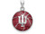 Logoart Sterling Silver Indiana Univ. Hoostiers Enameled Basketball Pendant SS509IUT