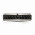 Chisel Titanium Ridged Edge Black Enamel Braid Design 6mm Polished Wedding Band TB193 - TB193K9