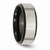Chisel Titanium Beveled Edge Black Ip-plated 8mm Brushed Center Wedding Band TB230 - TB230K7