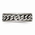 Chisel Titanium 7mm Chain Inlay Brushed Wedding Band TB251 - TB251K95