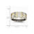 Chisel Titanium Grooved Yellow Ip-plated Mens 8mm Brushed Wedding Band - TB273K12