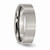 Chisel Titanium Flat 6mm Brushed Wedding Band TB32 - TB32K9