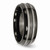 Chisel Titanium Black Ti Two-tone 8mm Polished Wedding Band TB284 - TB284K75