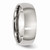 Chisel Stainless Steel 7mm Brushed Wedding Band SR17 - SR17Y115