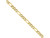 Chisel Stainless Steel Ip Yellow-plated 6.30mm 8in Figaro Chain Bracelet SRN680GP8Y