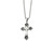 Chisel Stainless Steel Enamel and Diamond Cross Pendant Necklace SRN51124Y