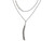 Chisel Stainless Steel Infinity Multi Strand W/2in. Ext. Necklace SRN187028Y