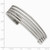 Chisel Stainless Steel Textured Cuff Bangle SRB975Y