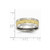 Chisel Stainless Steel Grooved Yellow Ip-plated Mens 8mm Brushed Wedding Band SR60 - SR60Y11