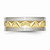 Chisel Stainless Steel Grooved Yellow Ip-plated Mens 8mm Brushed Wedding Band - SR60Y13