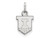 14k White Gold Logoart University Of Illinois Extra Small Pendant