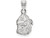 14k White Gold Logoart University Of Georgia Small Pendant - 4W044UGAB