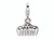 Amore LaVita Sterling Silver 3-D Swarovski Crystal and Enameled Comb Lobster Clasp Bracelet Charm QCC248T