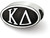 LogoArt Sterling Silver 12.25mm Kappa Delta Oval Letters Bead Charm KD002BDSST