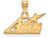 Logoart Sterling Silver Gp University Of Evansville Small Pendant GP001UEVAE