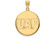 Logoart Sterling Silver Gp University Of Alaska Fairbanks Large Disc Pendant GP001UAFAE
