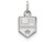 14k White Gold Nhl Logoart Los Angeles Kings Extra Small Pendant