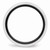 Chisel Ceramic Black and White 6.00mm Wedding Band CER52 - CER52AI95