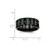 Chisel Ceramic Black with Green Carbon Fiber Beveled Edge Ring CER53 - CER53AI85