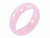 Chisel Ceramic Pink Faceted 6mm Polished Wedding Band CER17 - CER17AI6