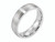 Chisel Cobalt Sterling Silver Inlay Satin 6mm Wedding Band CC43 - CC43BG85