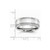 Chisel Cobalt Sterling Silver Inlay Satin and Polished 8mm Wedding Band CC50 - CC50BG115