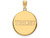 14k Yellow Gold Logoart Transylvania University Large Disc Pendant