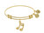 Angelica Collection Brass with Yellow Music Sign Charm On Yellow Angel Ica Bangle